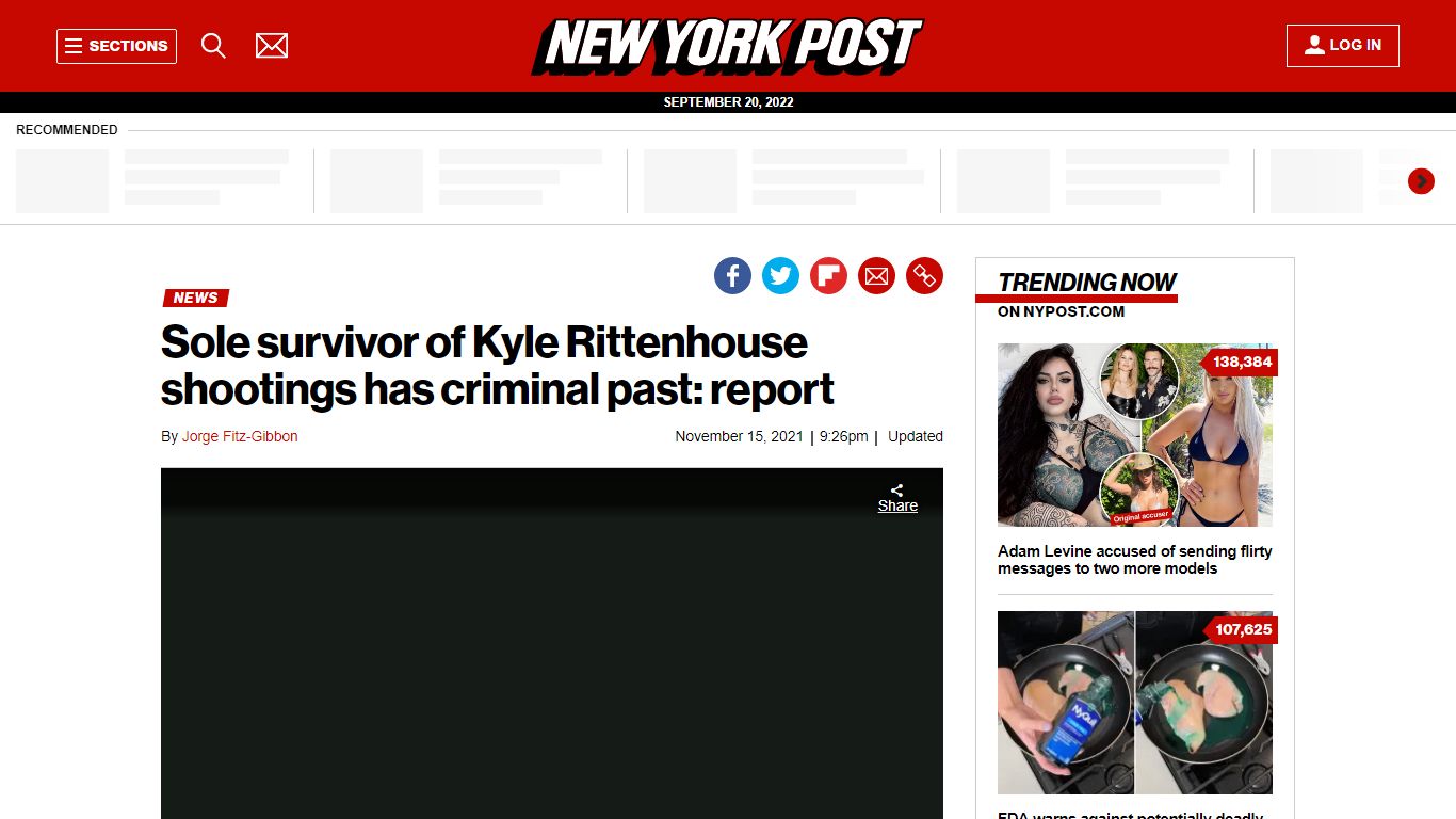 Sole survivor of Rittenhouse shootings has criminal past: report